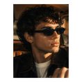 SHEIN – Lunettes de soleil ovales rétro – noir mat