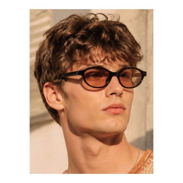 SHEIN – Lunettes de soleil ovales rétro – noir mat 2