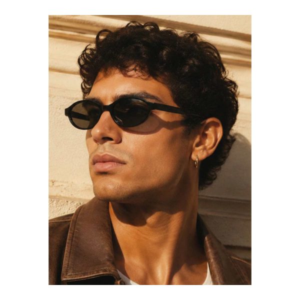 SHEIN – Lunettes de soleil ovales rétro – noir mat 3