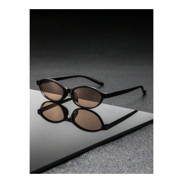 SHEIN – Lunettes de soleil ovales rétro – noir mat 5