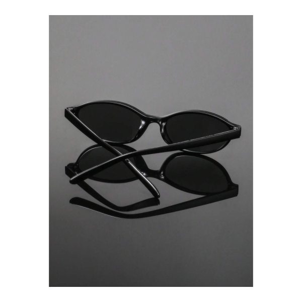 SHEIN – Lunettes de soleil ovales rétro – noir mat 6