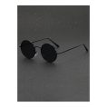SHEIN – Lunettes de soleil rondes vintage – noires