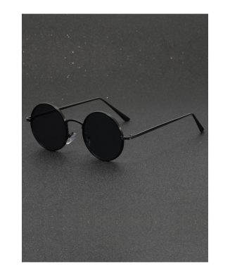 SHEIN - Lunettes de soleil rondes vintage – noires