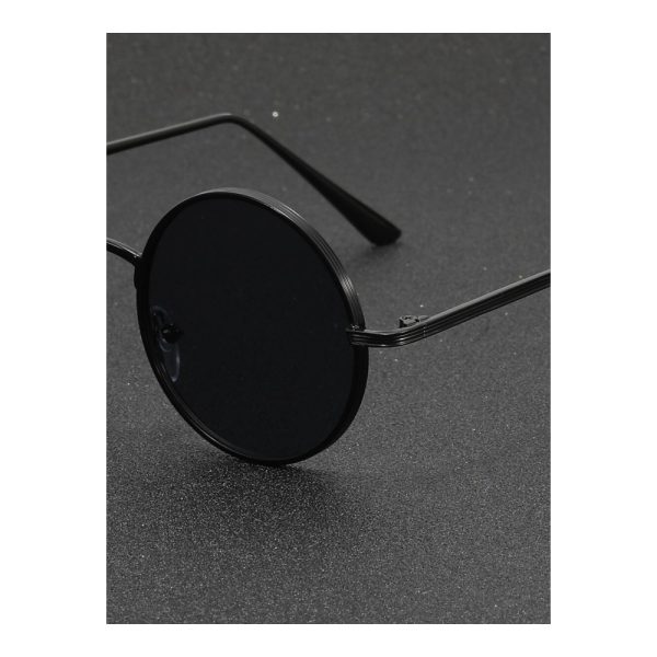 SHEIN – Lunettes de soleil rondes vintage – noires 4