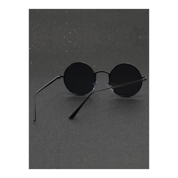 SHEIN – Lunettes de soleil rondes vintage – noires 5