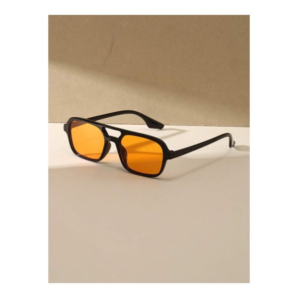 SHEIN – Lunettes de soleil aviateur rectangulaires – style rétro 2