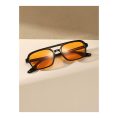 SHEIN – Lunettes de soleil aviateur rectangulaires – style rétro 3