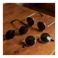 SHEIN – Lunettes de soleil rondes vintage – style steampunk UV400 2