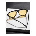 SHEIN – Lunettes de soleil carrées oversize – verres jaune citron 3
