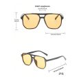 SHEIN – Lunettes de soleil carrées oversize – verres jaune citron 4