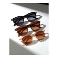 SHEIN – Set de 3 paires de lunettes de soleil teintées – monture ronde à rivets