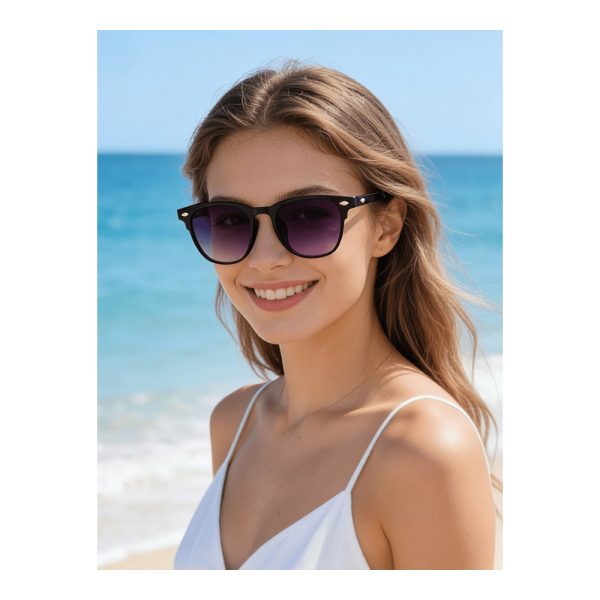 SHEIN – Set de 3 paires de lunettes de soleil teintées – monture ronde à rivets 2