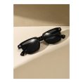 SHEIN – Lunettes de soleil carrées rétro – monture noire 2