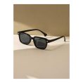 SHEIN – Lunettes de soleil carrées rétro – monture noire 3
