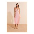 ETAM - Nuisette longue détails en dentelle – Rose 1