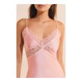 ETAM - Nuisette longue détails en dentelle – Rose 4