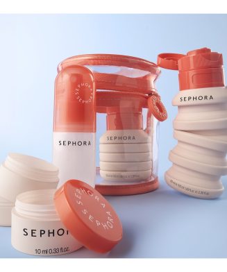 SEPHORA - Accessoires de voyage : pots, vaporisateur, bouteille extensible