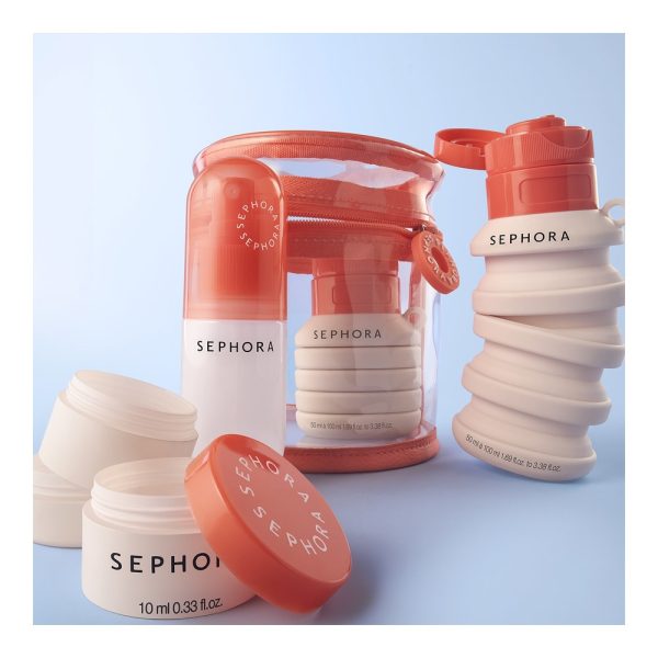 SEPHORA - Accessoires de voyage : pots, vaporisateur, bouteille extensible
