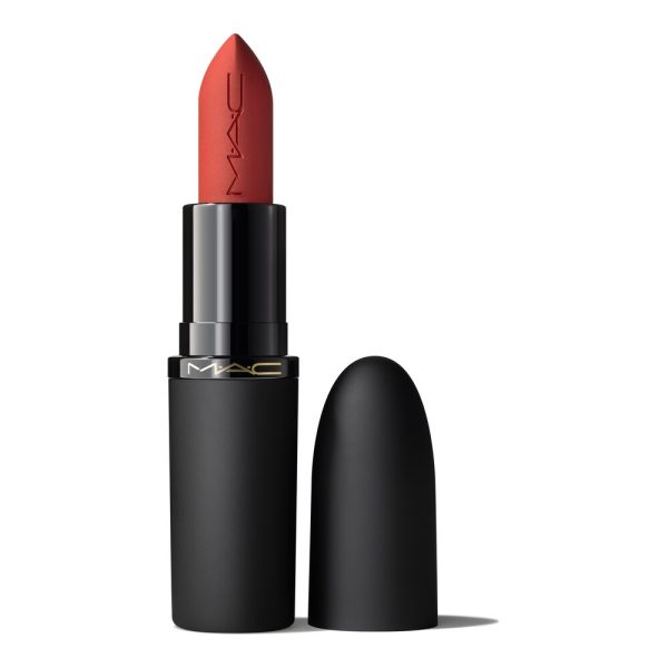MAC – Powder Kiss Rouge à lèvres mat flouté – 3,5 g – Devoted To Chili