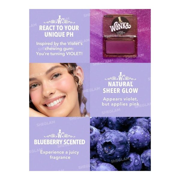 SHEGLAM - Blush crème Violet Flush – Willy Wonka 4 SHEGLAM - Blush crème Violet Flush – Willy Wonka 4