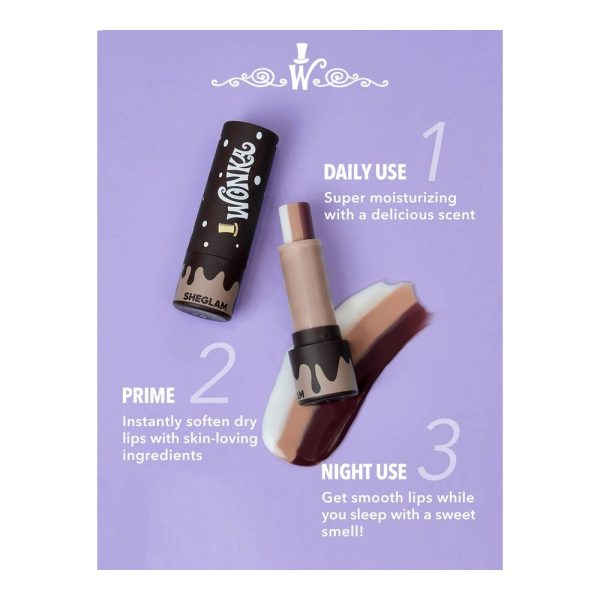 SHEGLAM - Baume à lèvres Cocoa Yum – Willy Wonka 4 SHEGLAM - Baume à lèvres Cocoa Yum – Willy Wonka 4
