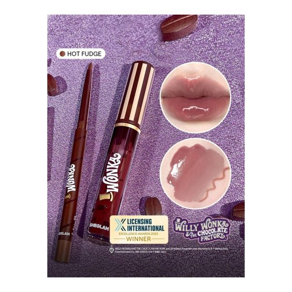 SHEGLAM - Duo à lèvres Cocoa Kiss – collection Willy Wonka – Hot Fudge SHEGLAM - Duo à lèvres Cocoa Kiss – collection Willy Wonka – Hot Fudge