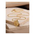 SHEIN - Collier pendentif médaille soleil gravé – acier inoxydable 3