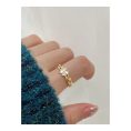 SHEIN - Bague ouverte trèfle à quatre feuilles – zircone 2
