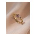 SHEIN - Bague ouverte trèfle à quatre feuilles – zircone 3