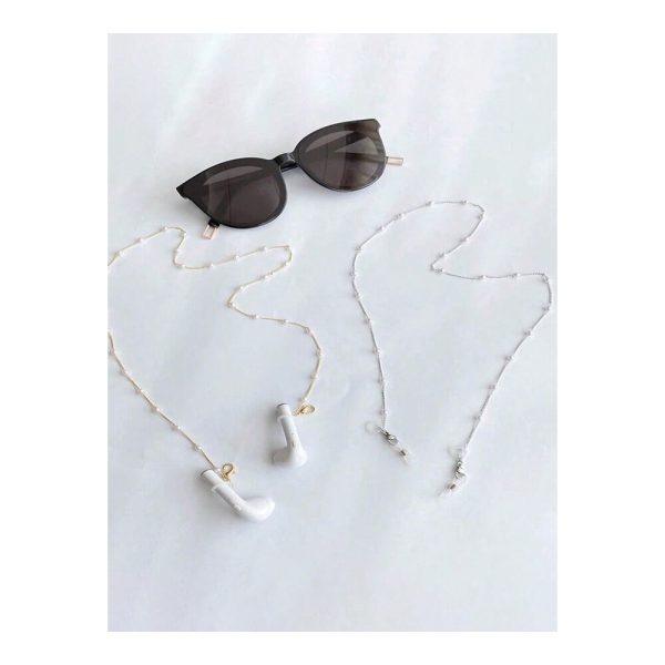 SHEIN - Chaîne de lunettes en métal – perles, antidérapante 2