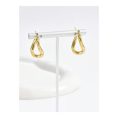 SHEIN - Boucles d’oreilles torsadées polies – acier inoxydable doré 3