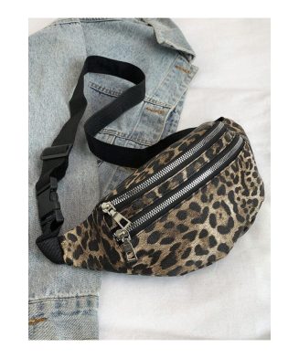 SHEIN - Sac banane imprimé léopard – fermeture éclair