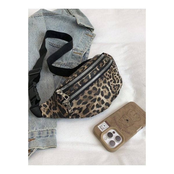 SHEIN - Sac banane imprimé léopard – fermeture éclair 2 SHEIN - Sac banane imprimé léopard – fermeture éclair 2