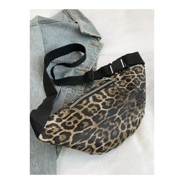 SHEIN - Sac banane imprimé léopard – fermeture éclair 3 SHEIN - Sac banane imprimé léopard – fermeture éclair 3