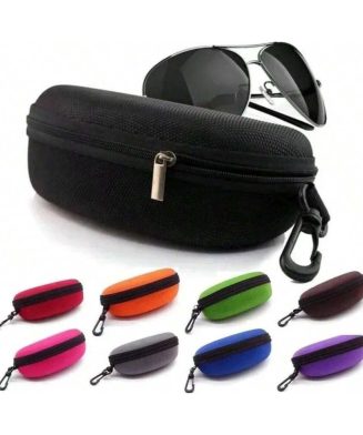 SHEIN - Étui rigide à fermeture éclair pour lunettes – avec crochet