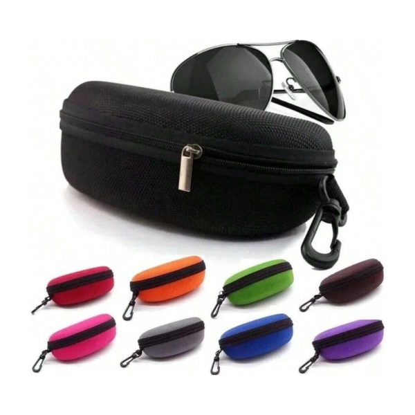 SHEIN - Étui rigide à fermeture éclair pour lunettes – avec crochet 1