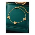 SHEIN - Bracelet cœurs – acier inoxydable doré 1