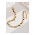 SHEIN - Bracelet maillons entrelacés – acier inoxydable doré 2