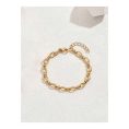 SHEIN - Bracelet maillons entrelacés – acier inoxydable doré 3
