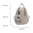 SHEIN - Sac à dos multifonction en nylon – beige 2