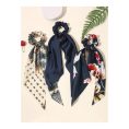 SHEIN - Set de 3 foulard satin, bandeau et chouchous – bleu marine 1