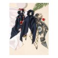 SHEIN - Set de 3 foulard satin, bandeau et chouchous – bleu marine 2