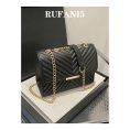 SHEIN - Sac à bandoulière matelassé avec chaîne – noir 1