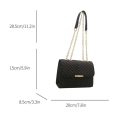 SHEIN - Sac à bandoulière matelassé avec chaîne – noir 3