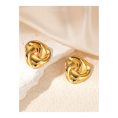 SHEIN - Boucles d’oreilles à tige nœud – acier inoxydable vintage 2