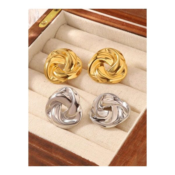 SHEIN - Boucles d’oreilles à tige nœud – acier inoxydable vintage 3 SHEIN - Boucles d’oreilles à tige nœud – acier inoxydable vintage 3