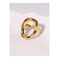 SHEIN - Bague ouverte ovale minimaliste – acier inoxydable 3
