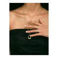 SHEIN - Collier long pendentif ovale creux – acier inoxydable plaqué or 18K 2