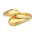 SHEIN - Bague ajustable double perle lisse – acier inoxydable 2
