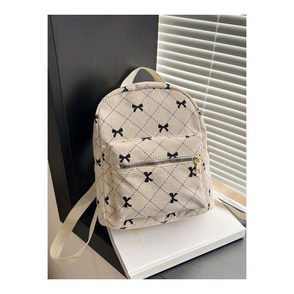 SHEIN - Mini sac à dos à motif nœuds – blanc 1